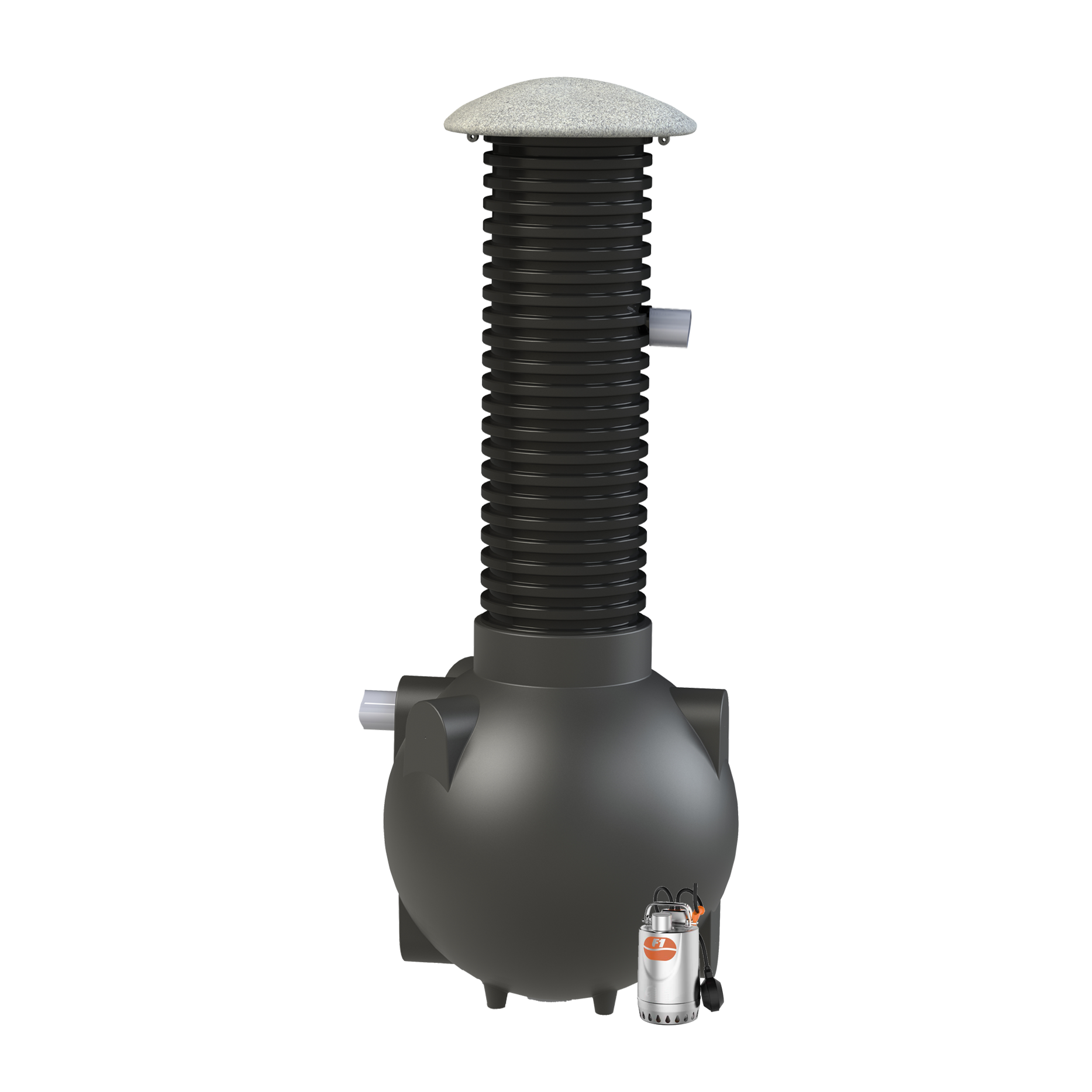 3626419 IISI Pumpbrunn 350L för sedimenterade- och BDT-vatten, genomventilerad, 110mm